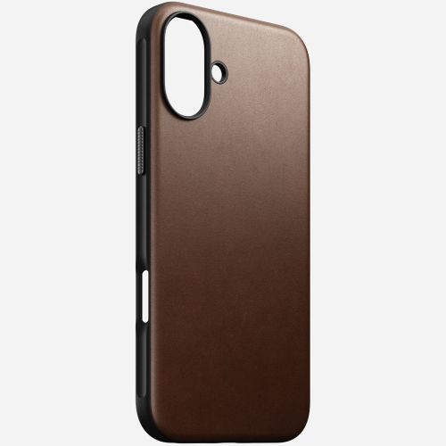 Nomad Modern Leather Case w/MagSafe iPhone 16 Plus - Brown