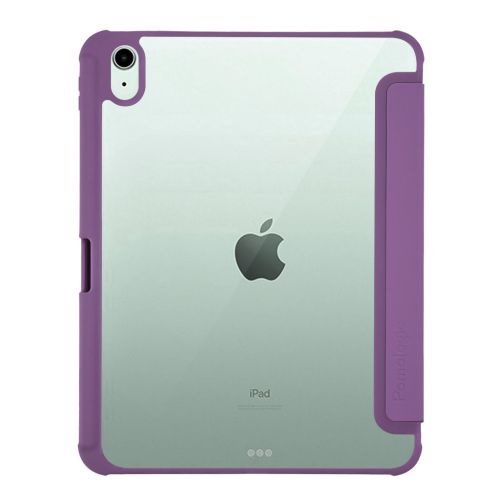 Pomologic Origami Case Clear w/Pencil iPad Air 13 (2024) - Clear/Purple