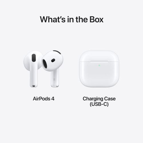 Apple AirPods 4 + USB-C Charging Case White