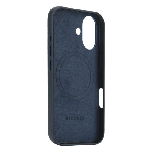 DECODED Leather Case for iPhone 16 Plus - Navy