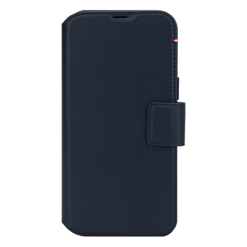 DECODED Leather Wallet Case for iPhone 16 Plus - Navy