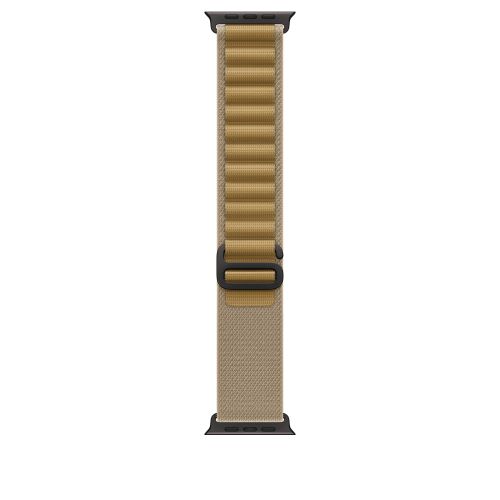 Apple Watch 49mm Alpine Loop Tan -Small - Black Titanium