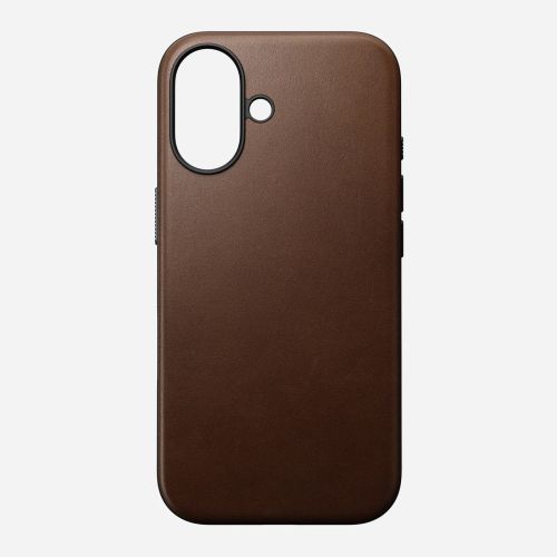 Nomad Modern Leather Case w/MagSafe iPhone 16 - Brown