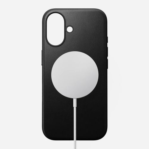 Nomad Modern Leather Case w/MagSafe iPhone 16 - Black